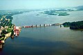 Mississippi folyó, duzzasztó gát és vízgyűjtő