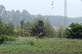 Čeština: Pomník rudoarmějce východně od obce Mořkov. English: Monument east of Mořkov; Prosenice–Nošovice 400 kV power line (V403) in the background