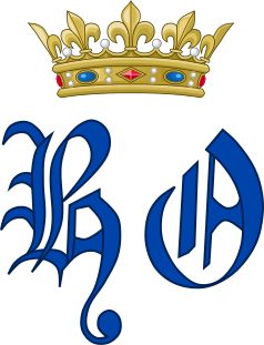 File:Monogram of Henri d'Orleans, Duke of Aumale while a Prince of the blood.svg