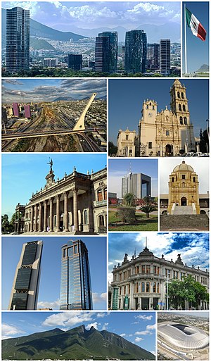 Kota Monterrey dan area metropolitannya.