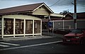 Station front and entrance to Platform 2 in May 2022