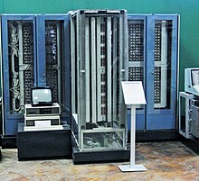 Large computer in a museum