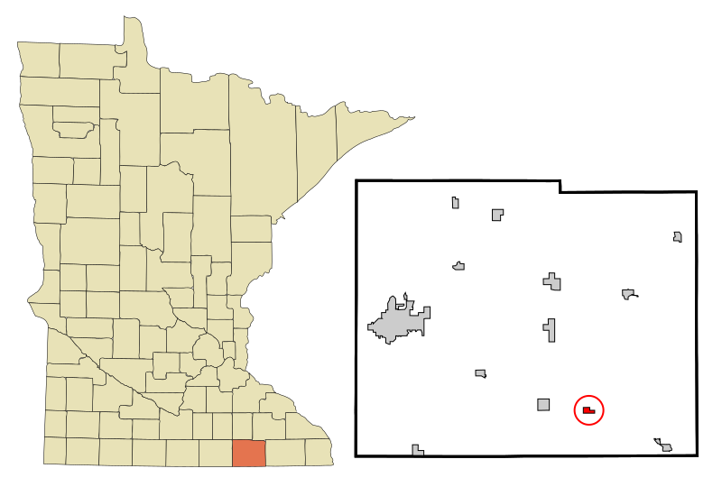 File:Mower County Minnesota Incorporated and Unincorporated areas Taopi Highlighted.svg