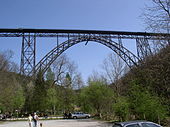 Müngstener Brücke, Duitslands hoogste spoorbrug, van gietijzer