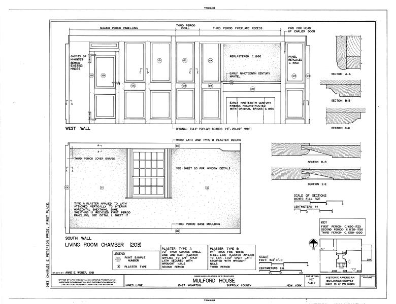 File:Mulford House, James Lane, East Hampton, Suffolk County, NY HABS NY,52-HAMTE,7- (sheet 19 of 28).tif