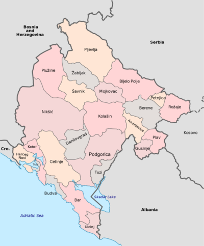 List of cities in Montenegro