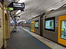 An A Set departing from Platform 2