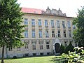 English: Building of Slovak Grammar School Slovenčina: Budova slovenského gymnázia Magyar: A szlovák gimnázium épülete