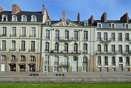 Typical 18th-century façades in Nantes