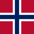 Norská lodní vlajka (Naval Jack) Poměr stran: 1:1