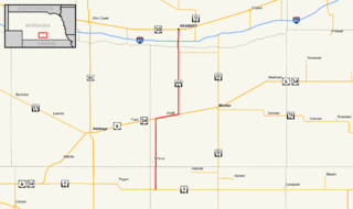 Nebraska Highway 44 state highway in Franklin, Kearney, and Buffalo counties in Nebraska, United States