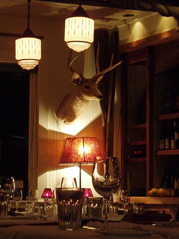 In the dining room at Nick's Cove, in Tomales Bay, California Nickscove.jpg