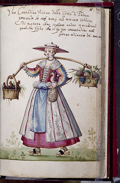 File:Niclauss Kippell - Leaf from Book of Italian Costumes - Walters W47719R - Open Obverse.jpg