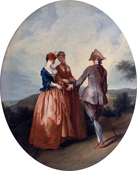 File:Nicolas Lancret (1690-1743) - Cavalier and Two Ladies - 547-1882 - Victoria and Albert Museum.jpg