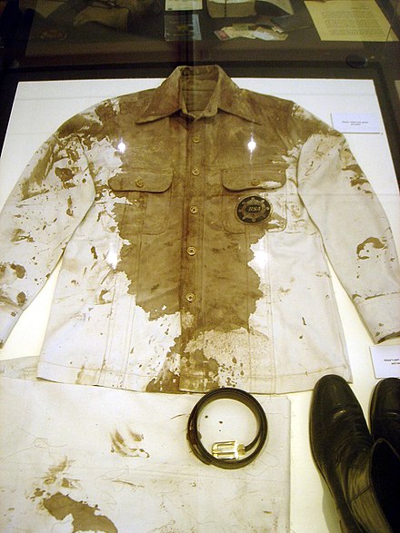 Clothes worn by Aquino upon his return from exile at the Aquino Center in Tarlac
