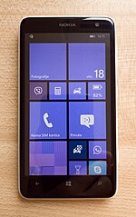 Miniatuur voor Nokia Lumia 625