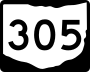 State Route 305 marker