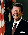 Fotografisches Porträt von Ronald Reagan