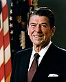 Official portrait of President Reagan, 1981 (cropped)