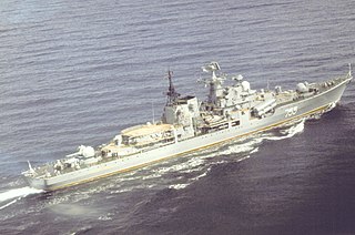Russian destroyer <i>Osmotritelnyy</i> Sovremenny-class destroyer of the Russian Navy