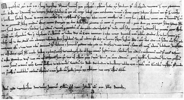 Otto IV's charter enfeoffing Louis with Bavaria on 15 November 1208