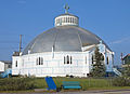 * Nomination: Our Lady of Victory Church, the "igloo church", in Inuvik, NT, Canada --Daniel Case 16:57, 1 July 2016 (UTC) Vertical perspective correction required, top crop pretty tight Poco a poco 21:19, 1 July 2016 (UTC) I'll see what I can do; I don't think I had much room to work with on top to begin with. Daniel Case 05:26, 2 July 2016 (UTC) * * Review needed