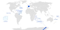Местоположби на француските прекуморски територии