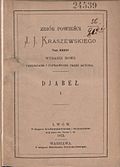 Józef Ignacy Kraszewski Diabeł: powieść z czasów Stanisława Augusta