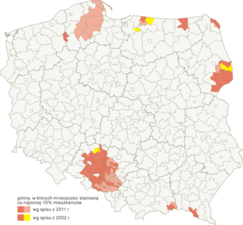 Nôrodné I Etniczné Miészëznë W Pòlsce