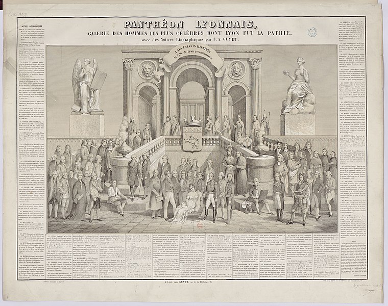 File:Panthéon lyonnais, Galerie des hommes les plus célèbres dont Lyon fut la patrie.jpg
