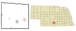 Location of Funk, Nebraska