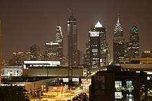 Center City at night in May 2007 Philadelphia Night Skyline.jpg