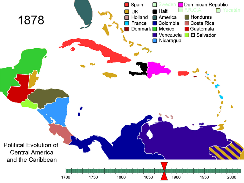 File:Political Evolution of Central America and the Caribbean 1878.png