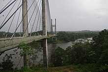 Pont sur le fleuve Oyapoque en 2018