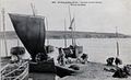 La cale de Port Manec'h en 1913, retour de pêche (carte postale Villard)
