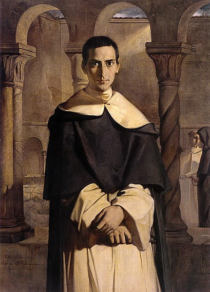 Henri-Dominique Lacordaire at the convent of Sainte-Sabine in Rome, by Théodore Chassériau (1840), Musée du Louvre