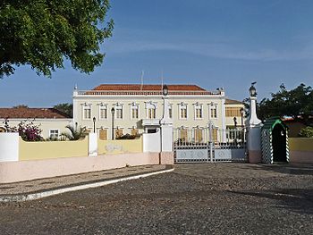 The Presidential Palace, one of the most renowned buildings in Cape Verde Praia-Palacio Presidencial (1).jpg