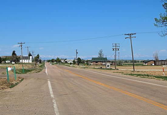 Prospect Valley, looking west along State Highway 52.