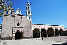 Church of the Purisima Concepcion with open chapel in Otumba de Gomez Farias. PurisimaConcepcionOtumba2.JPG