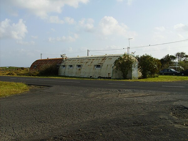 Another Quonset hut that remains in the district of Aeroporto, literally Airport