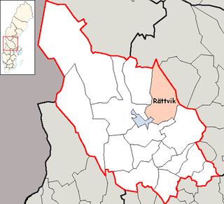 Kort over Rättviks kommun i Sverige