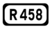 R458 mintaqaviy marshrut qalqoni Ireland.png