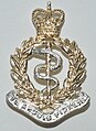 * Nomination It depicts a beret/cap badge for enlisted, NCOs and WOs. First seen on No. 1 caps, this badge is used by all regiments and units of the RAMC. --多多123 15:37, 6 July 2023 (UTC) * Decline  Oppose Lacks sharpness and detail is partially gone due to overexposure --Poco a poco 18:43, 6 July 2023 (UTC)