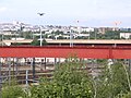 English: The "raccordement de Valenton" (to Western France) flies over the Grande Ceinture, which it will join soon. In Valenton, Val-de-Marne, France. Français : Le "raccordement de Valenton" (vers l'Ouest de la France) passe au-dessus de la Grande Ceinture, qu'il rejoindra vite. Dans la commune de Valenton, Val-de-Marne, France. Camera location 48° 45′ 35.42″ N, 2° 27′ 57.33″ E  View all coordinates using: OpenStreetMap