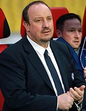 Benítez with Chelsea in 2013