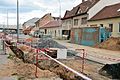 Čeština: Rekonstrukce ulic Minská a Horova v Brně-Žabovřeskách od června 2015 do července 2016. Pohled přes výkopy směrem ke křižovatce Horova-Kallabova.