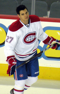 Rene Bourque Canadian ice hockey player