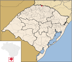 Localização de Rio dos Índios no Rio Grande do Sul
