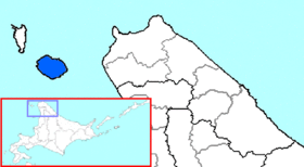 Ostrov Rishiri v Soya Subprefecture.gif