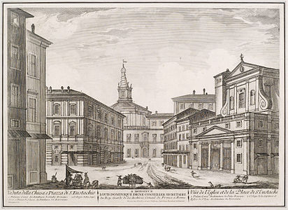 Igreja em imagem do século XVIII